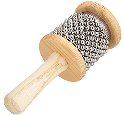 Kinder Holz Cabasa Handshaker Percussion Musikinstrument Lernspielzeug Geschenk