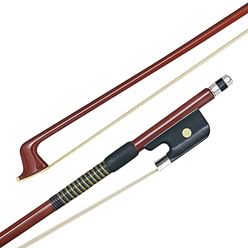 P & H Bows Fibreglass Viola Bow 15 - 16, Full Standard Size Lightweight Durable Bow Made with Natural White Horsehair, Great for Viola Students, Beginners and Teachers