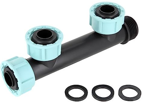 REKUBIK Multi-T-Verteiler 1 Innengewinde Swivel Überwurfmutter mit O-Ring x Außengewinde Größe 3X 1 IG x 1 AG