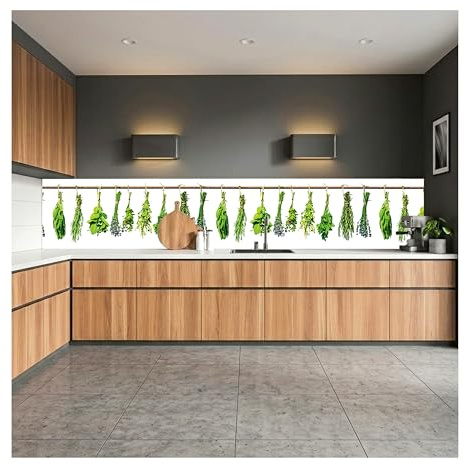 Dimex Küchenrückwand Folie selbstklebend KRÄUTER | Klebefolie - Dekofolie - Spritzschutz für Küche | Made in EU - 350 cm x 60 cm