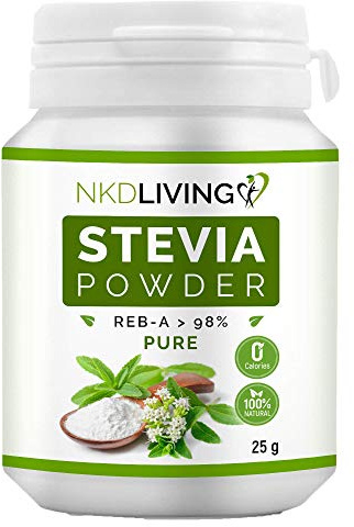 NKD Living 100% Pure Stevia Poudre, Reb-A 98% (25g)