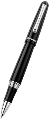 Montegrappa Kugelschreiber Elmo 01 Black | Materiali:resinaMinuterie:acciaioPackaging:standardLunghezza:141 mmDiametro:14,8 mmPeso:36,10 gr