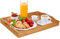 Dudoplatz vassoio di bambù con manici, ideale come vassoio per cena, tè, bar, tavolo, colazione, perfetto per feste o come vassoio da letto