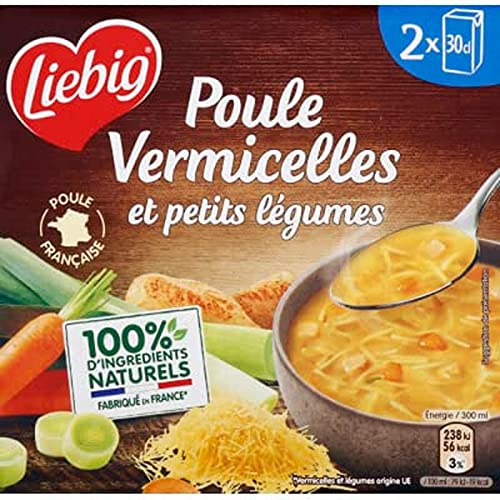 Liebig Soupe Bouillon Poule française vermicelles et petits légumes - 2x30cl
