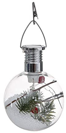 SPORTARC Solar Kugel Birne Hängeleuchte Weihnachtsbaum Dekoration Licht Garten Hängend