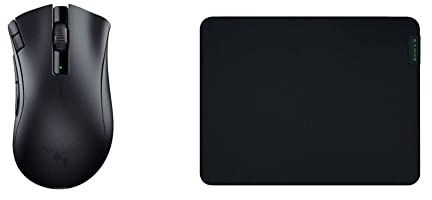 Razer DeathAdder V2 X Hyperspeed Schwarz & Gigantus V2 Medium - Weiches Gaming-Mauspad für schnelle Spielstile und optimale Kontrolle, 360 x 275 x 3mm- Schwarz
