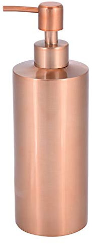 Tbest Seifenspender Rosegold,Creme Seifenspender Kupfer, Seifenspender Sapone, Seifenspender Pumpe Edelstahl Küche Badezimmer Arbeitsplatte Handpumpe Flüssigseifenspender Lotion Flasche 550 ml