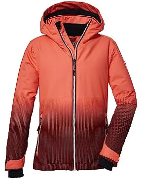 killtec Mädchen Skijacke wasserdicht/Funktionsjacke mit Kapuze und Schneefang KSW 183 GRLS SKI JCKT, koralle, 176, 39905-000