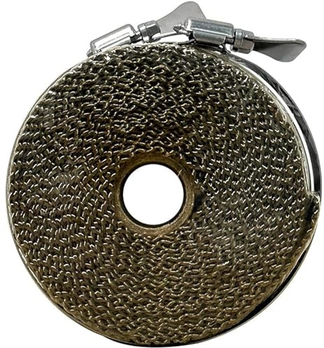 TAISOCA Ruban Isolant Thermique en Fibre de Basalte Ruban Protecteur de Tuyau Anti-brûlure Ignifuge, Sangle de Tuyau Ignifuge pour cheminée d'échappement avec 2 Pinces (Kaki, 5 m)
