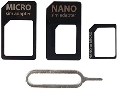 ‎Adaptateur SIM 3 en 1 Nano vers Micro/Nano vers Standard/Micro vers SIM Standard ‎Plateau de Carte pour Smartphones