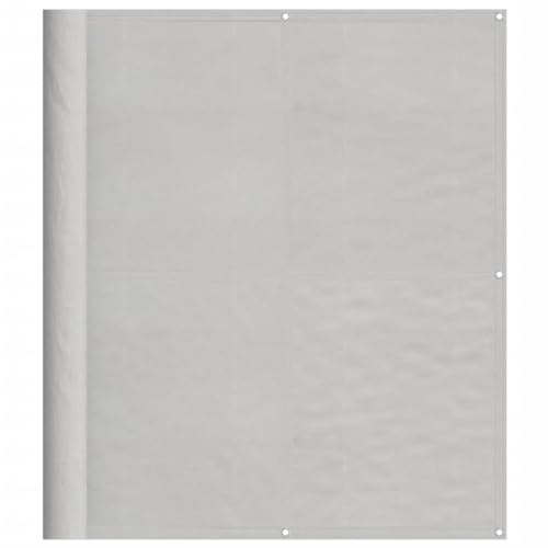 vidaXL Pantalla de Balcón, Mampara Impermeable de Privacidad, Protección UV, Parasol para Jardín Piscina Patio, 100% Poliéster Oxford Gris Claro