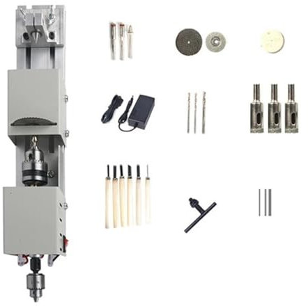 Drehmaschine Metall Holzbearbeitung Miniatur Mini Holz Drehmaschine Holz Centerlath Maschine Metall Drehmaschine Mit Power Cutter(Group 3)