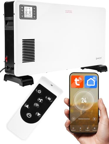 MalTec Elektrokonvektor Heizung thermostat Ch3500DW Turbo 2300W Wifi APP-Steuerung Timer 24h,3 Stufen