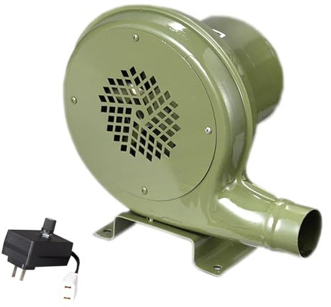Souffleur Barbecue, Soufflet d'air Forgé avec Régulateur de Vitesse, Moteur Entièrement Fermé en Cuivre Pur, Faible Bruit, Souffleur Electrique Résistant aux Hautes Températures