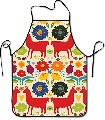 Verstellbare Grillschürze Lama Hellvolk Backschürze Personalisiert Malschürze Weich Latzschürze Für Männer Backen
