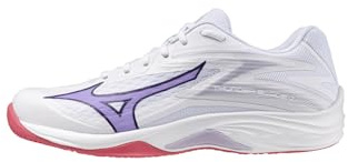 Mizuno Thunder Blade Z Volleyballschuhe Damen Indoor V1GC237020 Weiß/Lila/Rosa