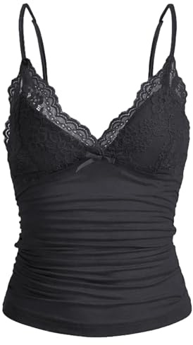 HTTDSLF Mujer Y2k Slim Tops, Crop Top Mujer, Verano Sexy Cuello Cuadrado sin Mangas Vest Tops, Top de Tubo para Mujers