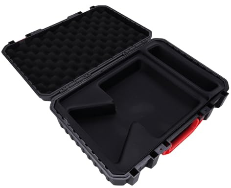 Generic Mini Antenne de Stockage Satellite Portable avec Intérieur en Mousse personnalisé pour Les Voyages en Camping-Car, Noir AB