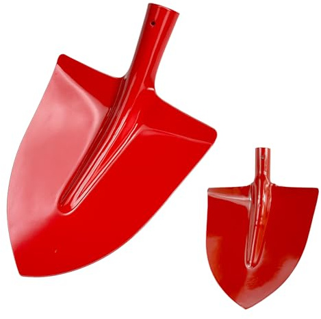 CRISALIDE® Badile a Punta in Acciaio Temperato – Pala da Giardinaggio Professionale Arancione – Leggera e Resistente, Ideale per Neve, Terra e Detriti – Manico non incluso