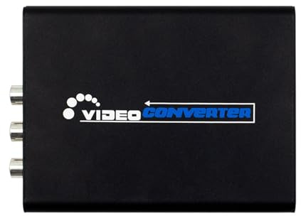 SkyPOOU Convertidores de sonido AV S-Video CVBS a HDTV, pantalla 1080P para consolas de juegos, reproductores de disco S a adaptador
