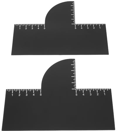 VICASKY Strumento per Modellare L’Attaccatura dei Chioma e la Barba in Plastica Riutilizzabile con Indicatori di Precisione Set 2 Pezzi per Cura e Styling Professionale da