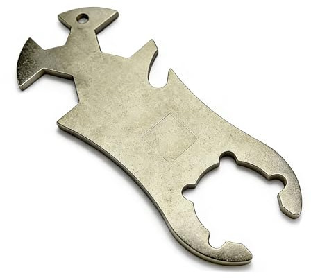 BAUCH Gas Bottle Wrench Stainless Steel, Multifunctional Gas Key for Gas Bottles, 13/17/19 mm, 3 mm Thick Gas Bottle Opener for Camping & Barbecue