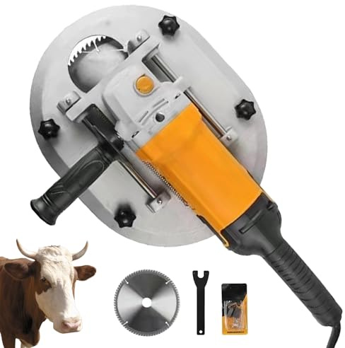 Elektrisk avhorner för nötkreatur och får, 1700 W bärbar boskap hornborttagare med 225 mm skärhuvud, högtemperaturbeständigt verktyg för användning av gård och ranch