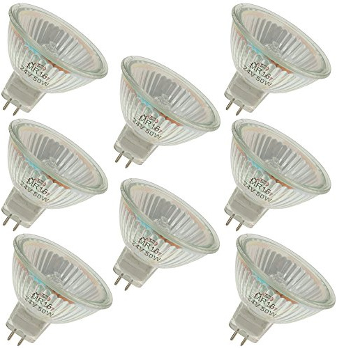 Industrial Performance EXN/CG/24V, 50 Watt, MR16, Bi-Pin (G5.3) Base Light Bulb (8 Bulbs)