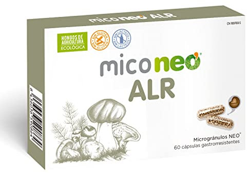 MICO NEO | ALR | 60 Cápsulas | Ayuda contra los Síntomas de Alergias Estacionales | Reduce la Tos | A Base de Sol de Oro, Reishi, Champiñón del Sol, Melena de León y Camu Camu