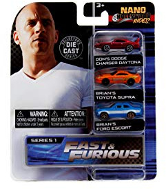 Jada JAN31124 Nano Fast and Furious #2 3 Car Set