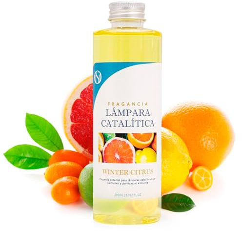 M MAMA MANUELA Fragancia para Lámpara Catalítica Aroma Winter Citrus (200ml)- Elimina Malos olores e impurezas, perfuma y Limpia. Compatible con Todas Las lámparas catalíticas.