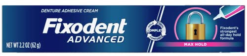 Fixodent Advanced Max Hold Denture Adhesive, 62g