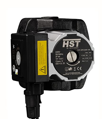 HST | Hocheffiziente Heizungspumpe | Umwälzpumpe | HST EPR 20-8/130 mm | Förderhöhe 8 Meter
