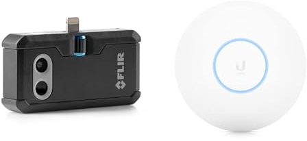 FLIR ONE Pro - iOS - Professional Grade Thermal Camera for Smartphones - with VividIR and MSX Image Enhancement Technology & Ubiquiti HDMI UniFi 6 Pro Access Point - U6-Pro Wi-Fi 6, Dual Band
