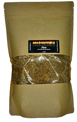 BBQ Räuchermehl aus Barriquefässern 1 Liter Verschiedene Sorten wie Whisky Sherry oder Rotwein. (Fino)