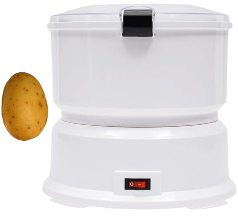 Lakenbroade Pelapatate Elettrico da 85 W, pelapatate da Cucina, pelapatate Automatico 2 in 1 per Uso Commerciale e Domestico