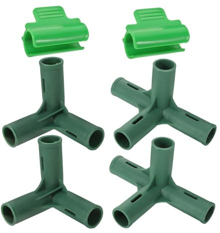 Gogogmee 1 Satz Grüner Raumverbinder Gewächshauszubehör Rahmenverbinder Für Gewächshäuser Ersatzteile Für Gewächshäuser Gewächshausrahmenbauverbinder Gewächshausklammern Passend Zu Plastik