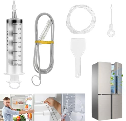 Pulizia Frigorifero Foro Di Scarico,siringa Per Pulire Frigorifero,set Pulizia Frigorifero,accessori Frigorifero,accessori Frigo,pulizia Frigo,spazzola Per Frigo,set Per La Pulizia Del Frigorifero