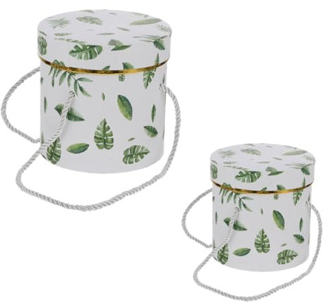 Beaupretty 2 Stück Runde Geschenkboxen aus Stabilem Karton mit Deckel Geburtstags Süßigkeitenschachteln zur Geschenkverpackung Vielseitige Blumenverpackung und Dekoration für Kinder