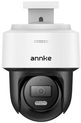 ANNKE 3K PoE Camera Outdoor, 5MP PT Security Camera for Home Surveillance with Auto Tracking, Color Night Vision, 345° Pan 80° Tilt, 2-Way Audio, Motion Detection, Remote Access