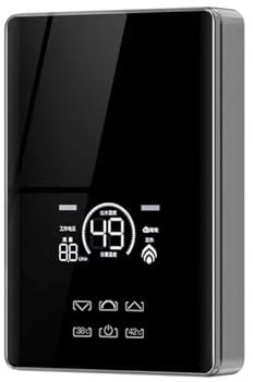 Calentador de agua Calentador De Agua Instantáneo De 5500/7000W, Ducha Eléctrica Inteligente, Termostato Calentador De Agua Instantáneo Sin Tanque For Baño Y Cocina Ahorra energía(Black 7000W)