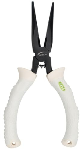 danco ECO-1 Carbon Steel 6 Needle Nose Pliers – Durable Fishing Pliers with Wire Cutters, Rust-Resistant, Spring-Loaded, Eco-Friendly Ocean Plastic Handle