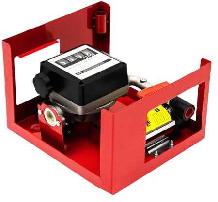 Selbstansaugende Dieselpumpe,Heizölpumpe,Ölabsaugpumpe,200W, 230V, 3600 U/min – Automatische Ölabsaugpumpe mit Drehgelenk und Zapfpistole