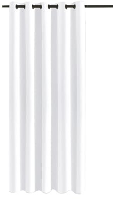 Outdoor Gazebo Canopy 180cm Waterproof Insulated Blackout Curtains with Grommets for Verandas Pergolas Patios Decorative Panels (White W18)