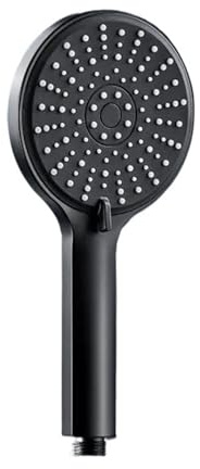 Pacchetto accessori for doccia a mano pressurizzata for bagno, ugello, grande uscita d'acqua, 5 modelli, adattamento universale(Black Shower)
