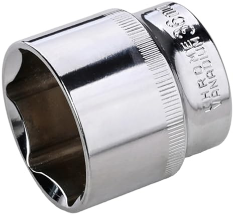 Douille 36 mm raccord 1/2' ' - écrou hexagonal 6 pans | Outil durable antirouille | Accessoire clé dynamométrique professionnelle pour machines de construction pour ateliers