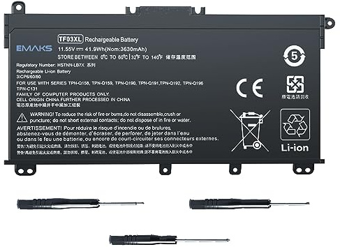 K KYUER TF03XL Batterie pour HP Pavilion 14-BF 14-BK 14-BP 14-CD 15-CC 15-CD 15-CK 17-AR 14-BF003NF BF002NF BF013NF BF008NF BF013NS BK002NF BK003NF BK011NF BK105NF 15-CC501NF CC509NF CC154CL CC060WM