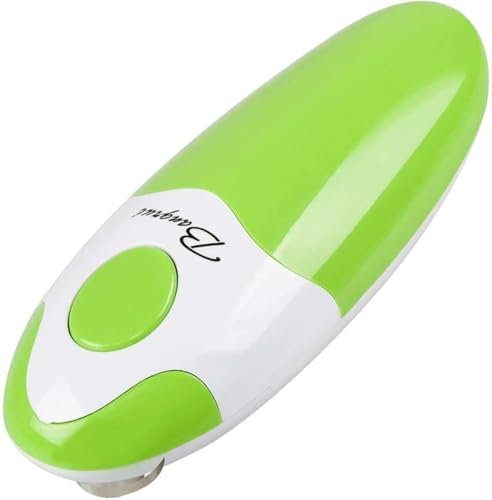 Kitchen Automatic Safety Cordless One Tin Touch Electric Can Opener& Bangrui Professional Electric Can Opener.One-Touch Switch .Smooth can Edge.Being Friendly to Left-Hander and arthritics!(Green)