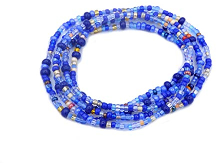ARMBAND in blau gewickelt Handmade in Germany Wickelarmband im Ibiza Style
