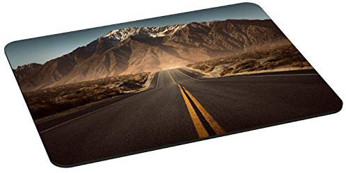 Pedea Gaming und Office Mauspad - 350 x 260 mm - mit Vernähten Rändern und rutschfester Unterseite, Highway